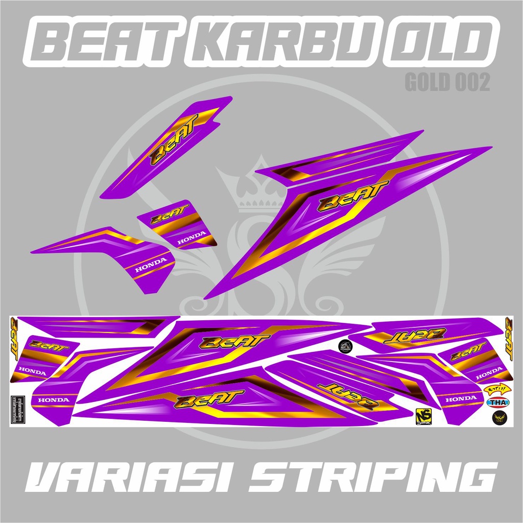 VARIASI STRIPING BEAT KARBU / BEAT KARBU OLD / BEAT LAMA / VARIASI STRIPING MOTOR HONDA BEAT LAMA GO