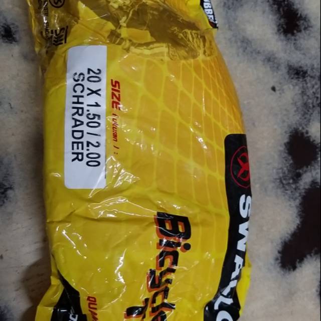 Ban dalam sepeda ukuran 20 x 1.50 /2.00