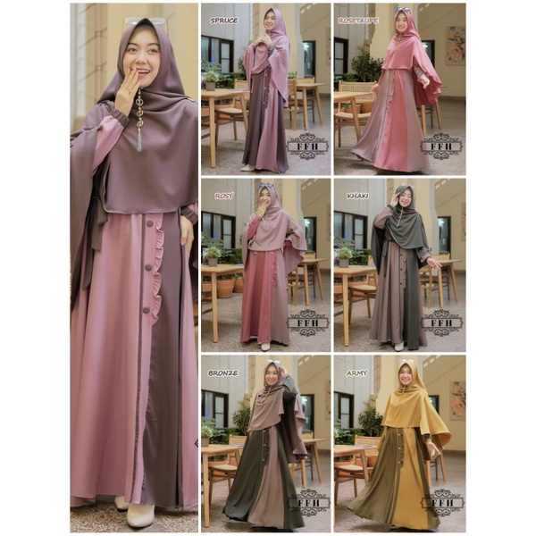Gamis syari Dzamira set FFH