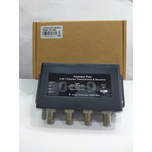 Video balun 4ch pasive ahd tvi cvi analog VIDEO BALUN 4CHANNEL