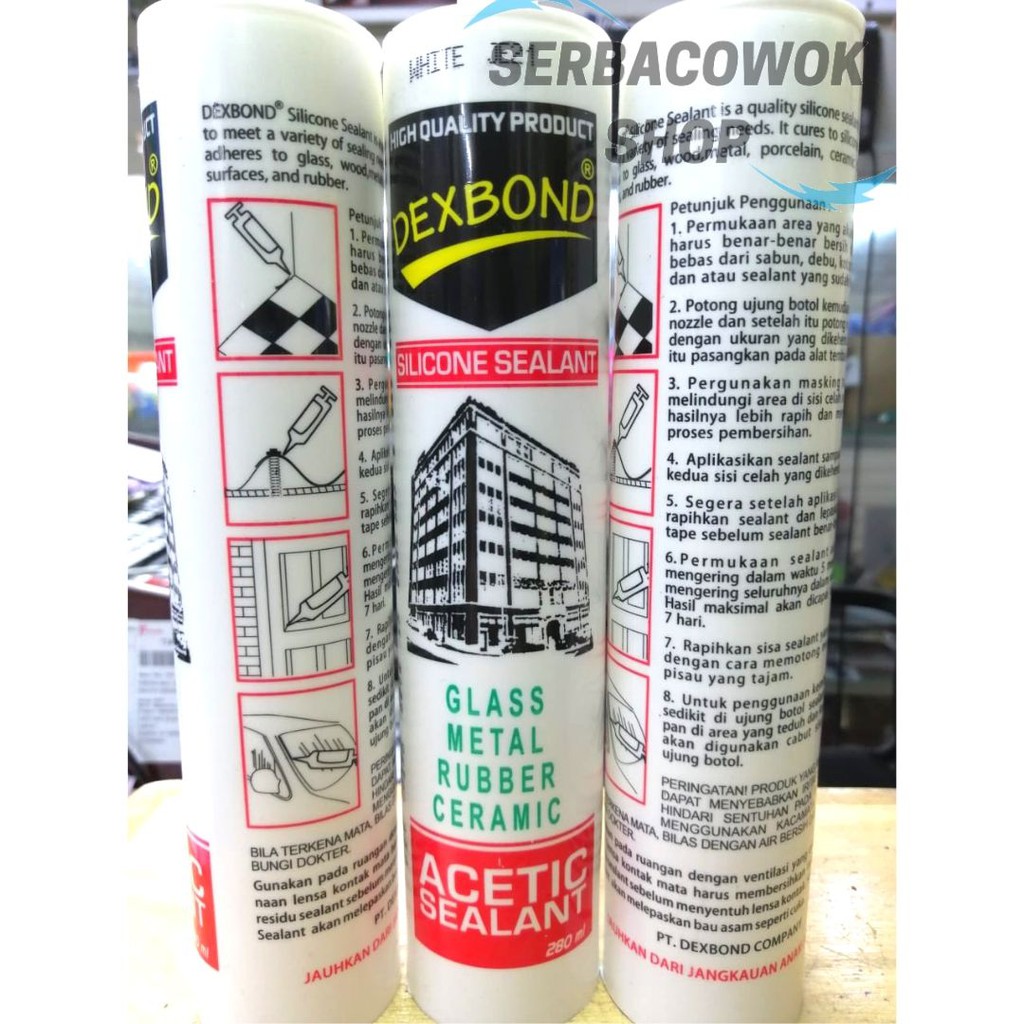 Lem Silen Dexbond 300 Ml Sealant Sealan Silicone Silikon 