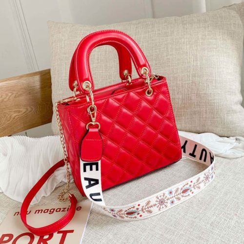 GI 8910 RISCE TAS HAND BAG TALI MOTIF IMPORT WANITA CEWEK PEREMPUAN JAKARTA BATAM JT