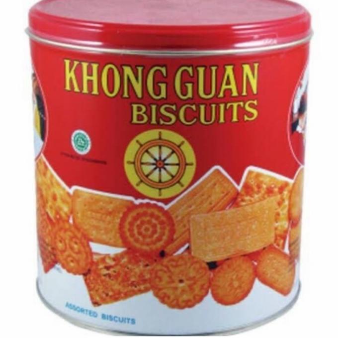 

+%+%+%] KHONG GUAN BISKUIT KALENG BULAT ISI 4