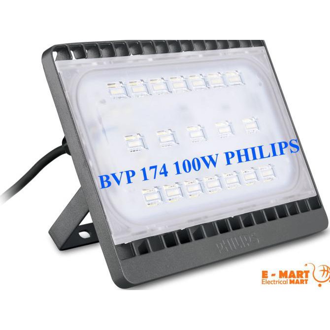 Philips Lampu Sorot 100 Watt LED Flood light BVP174 100W Putih Kuning - Putih |Garansi 100%