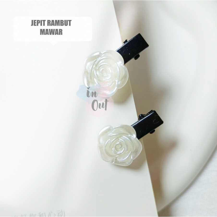 Jepit Rambut Wanita bentuk Mawar / pin rambut aksesoris anak anak  untuk pesta ACC41