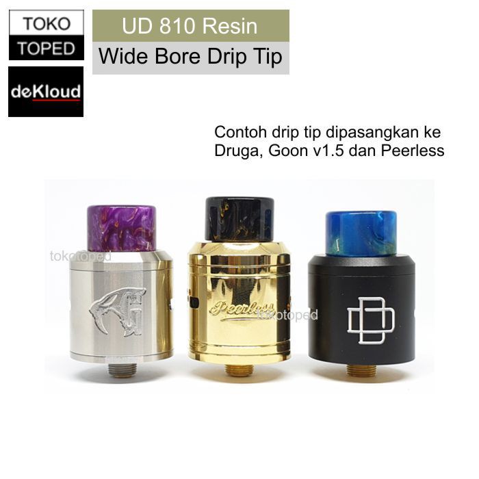 Authentic UD 810 RESIN Wide Bore Drip Tip | goon tfv8 drop drip tip