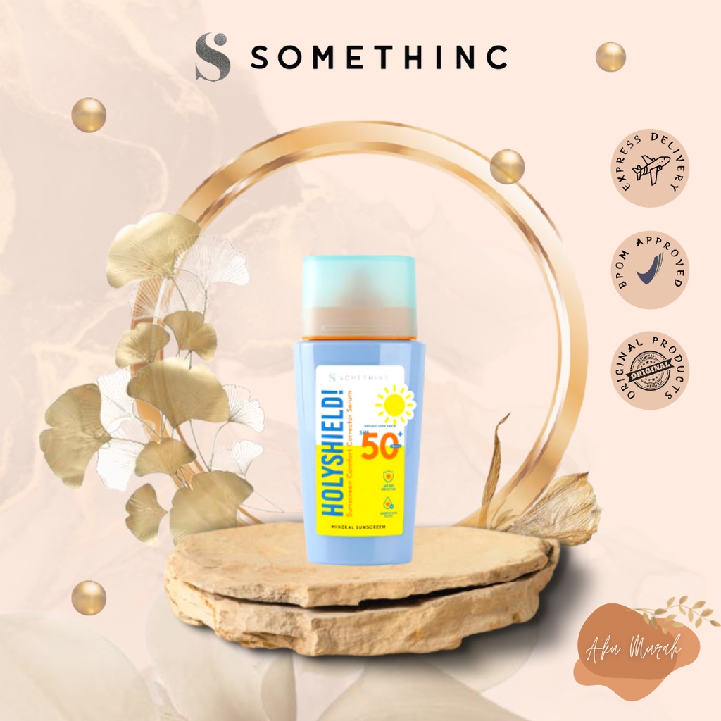 ✨ AKU MURAH ✨ SOMETHINC Holyshield Sunscreen Comfort Corrector Serum SPF 50 PA++++ 15ml // 50ml BPOM