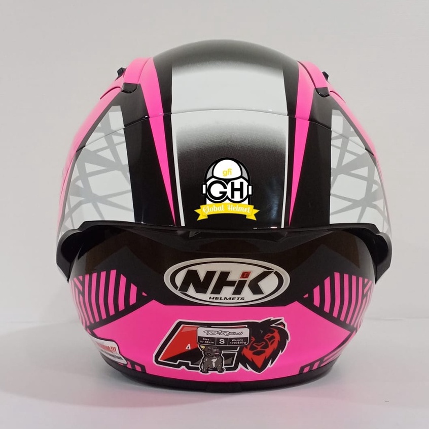 HELM NHK GP R TECH STREET ULTRA GP EDITION ALEX ESCRIG BLACK PINK GLOSSY