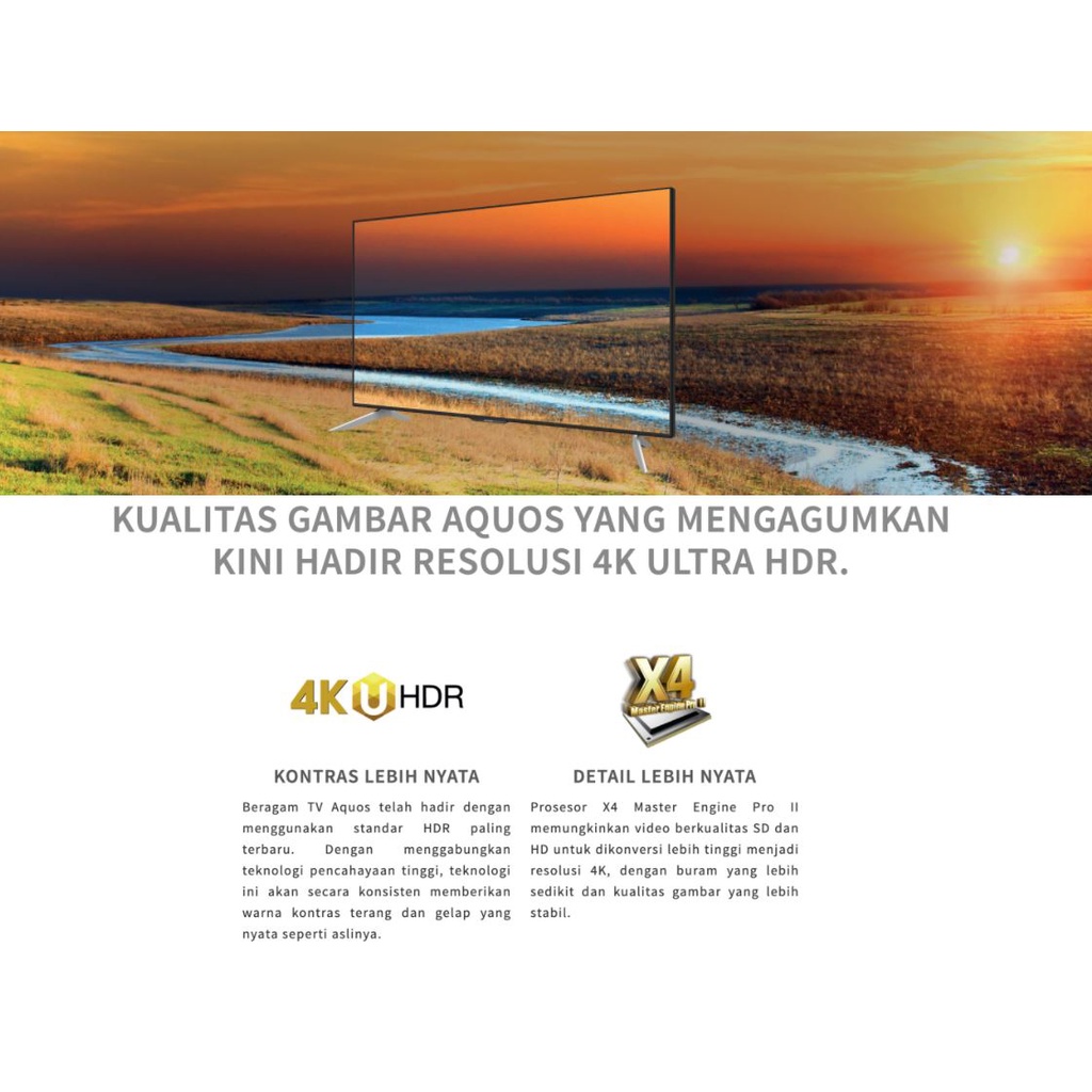 SHARP LED TV UHD 4K DIGITAL TV 4T-C60CH1X