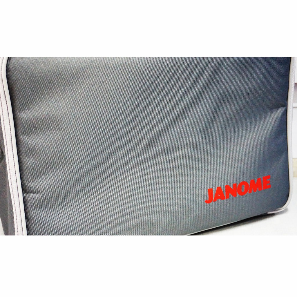 tas mesin jahit merk janome/carry case sewing machine janome - abu