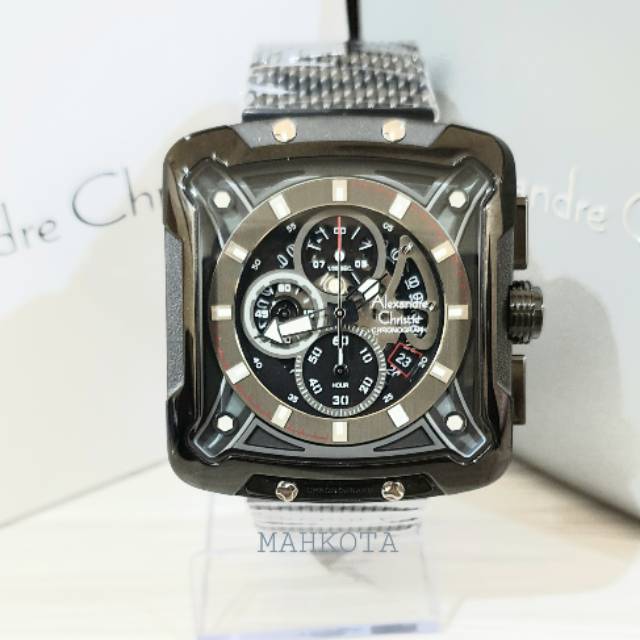 Jam tangan pria Alexandre Christie AC 3030 MC all black