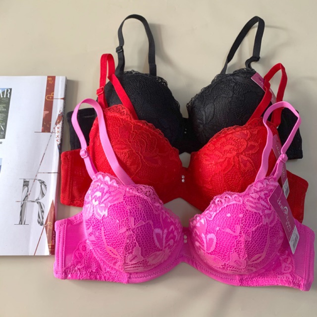 Import bra 719/ bh brukat busa tebal/ Pushup bra kawat/ bh kawat brukat/ bh busa tebal motif