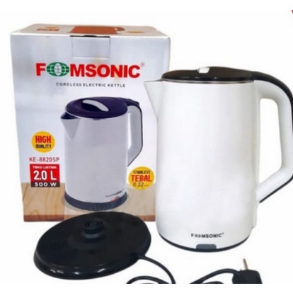 TEKO LISTRIK / ELECTRIC KETTLE KE-8820SP 2L FOMSONIC