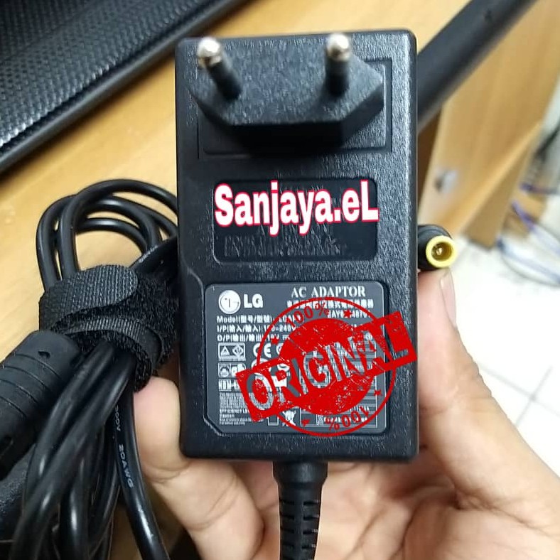Original Adaptor Tv Monitor Lcd Led Lg 19V-0.84A Nyatu