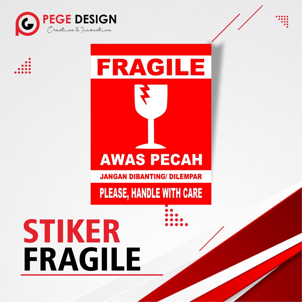 

STIKER FRAGILE//STIKER PEREKAT UNTUK MENGIRIM BARANG