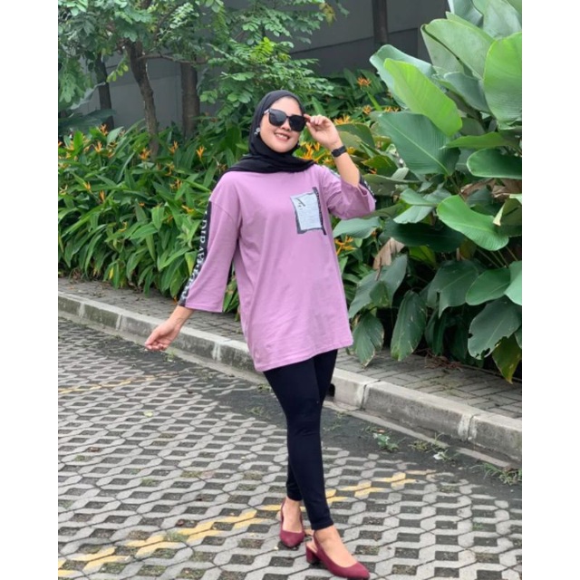 atasan wanita oversize ALDIRA kekinian 2022 viral import/kaos oversize wanita/baju oversize wanita l
