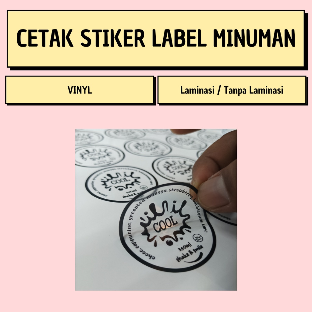 

Stiker Label Minuman