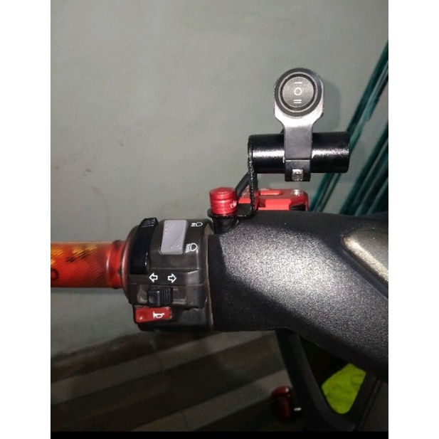 Breket dudukan lampu tembak / Brecket dudukan Holder Hp Besi / holder spion bahan full besi kokoh dan kuat