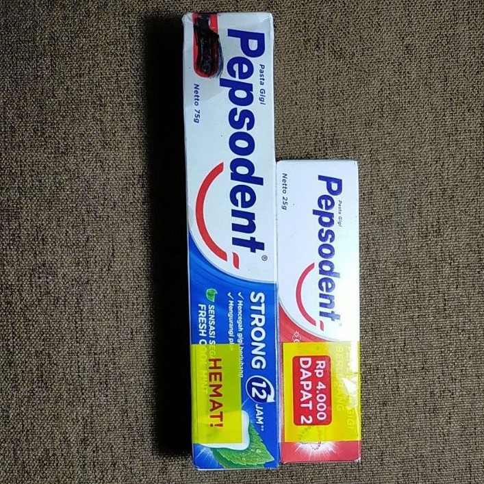 Pasta Gigi Pepsodent 75g gratis 25g
