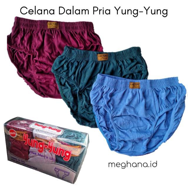 Jual Grosir dan Ecer Celana Dalam Pria Lembut Yung-Yung  Size M L XL 3L