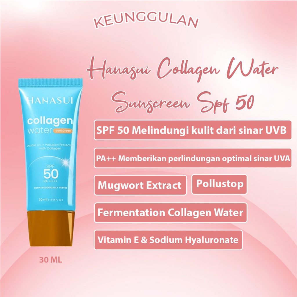 [ SKINHOUSEID ] HANASUI COLLAGEN WATER SUNSCREEN SPF 50PA+++ 30ML