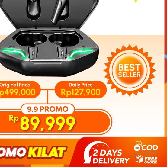 ECLE Gaming TWS Earphone E-Sports Headset Bluetooth HiFi Stereo Low Latency