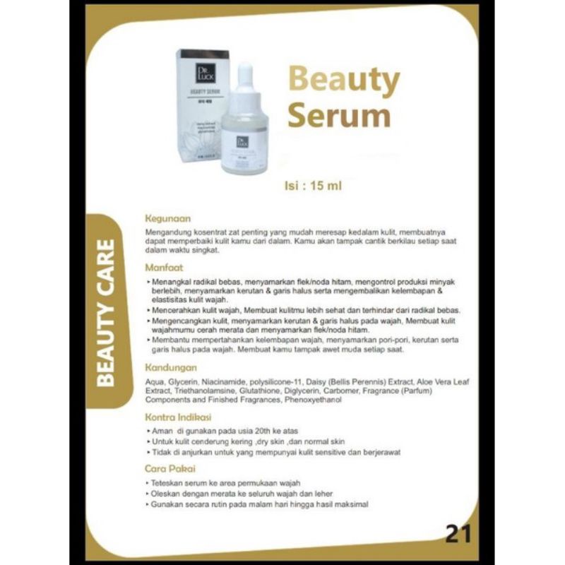 Dr.Luck_Beauty Serum_Menghaluskan dan Mencerahkan wajah