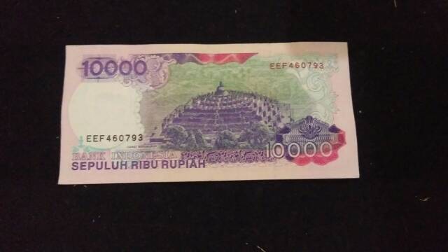 UANG KUNO UANG MAHAR Rp 10.000 HAMENGKU 1992 BEKAS