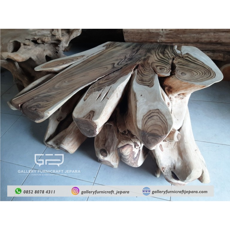 Meja Akar Sonokeling Pendem 110 cm