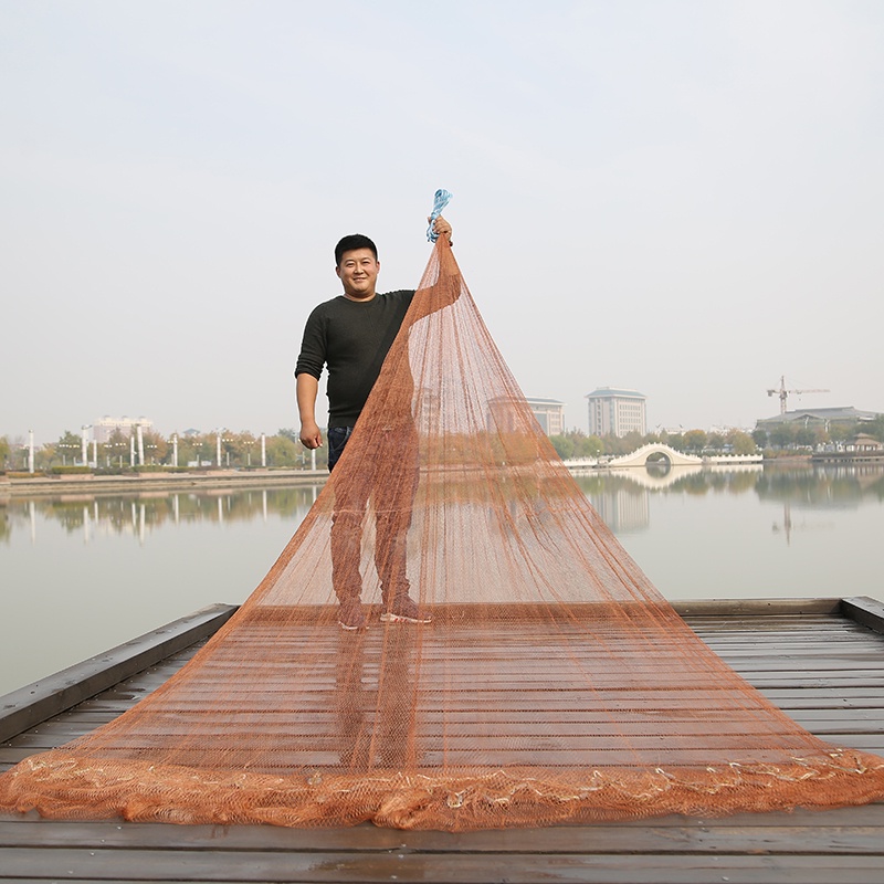 Jaring ikan jaring casting tradisional jaring lempar tangan jaring ikan jaring pemintalan jaring tan