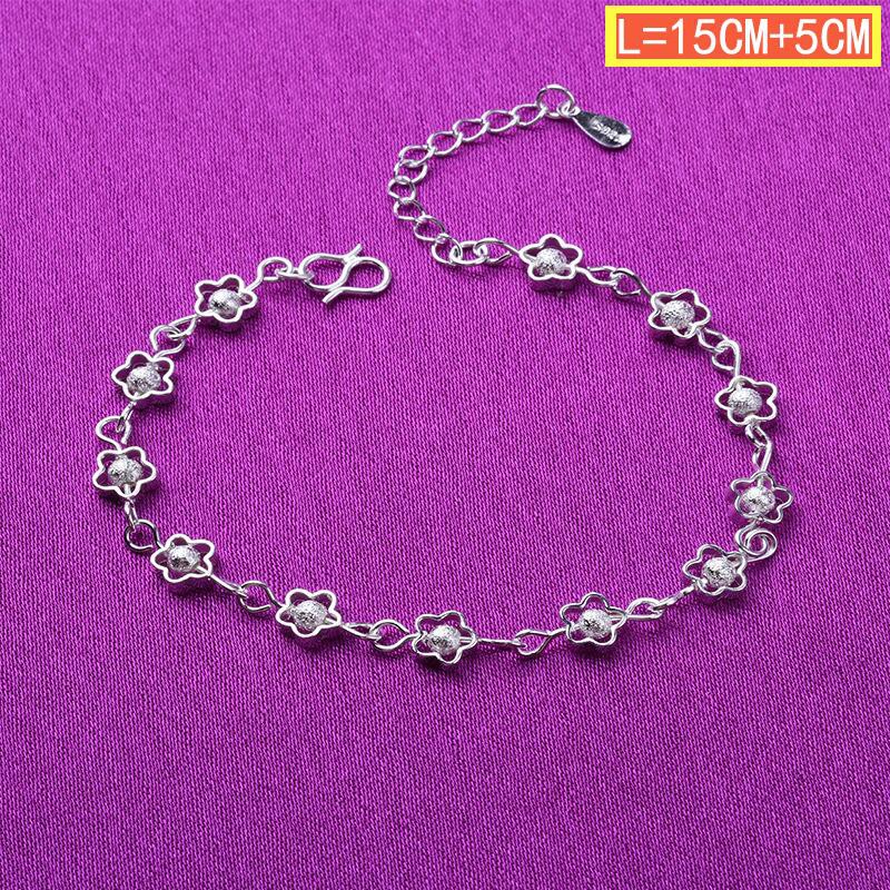 50 gaya 925 gelang perak asli, aksesoris perhiasan fashion Jepang dan Korea-32