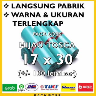 Polymailer Hijau  Tosca  17X30 Cm 100 Pcs Ada Lem 