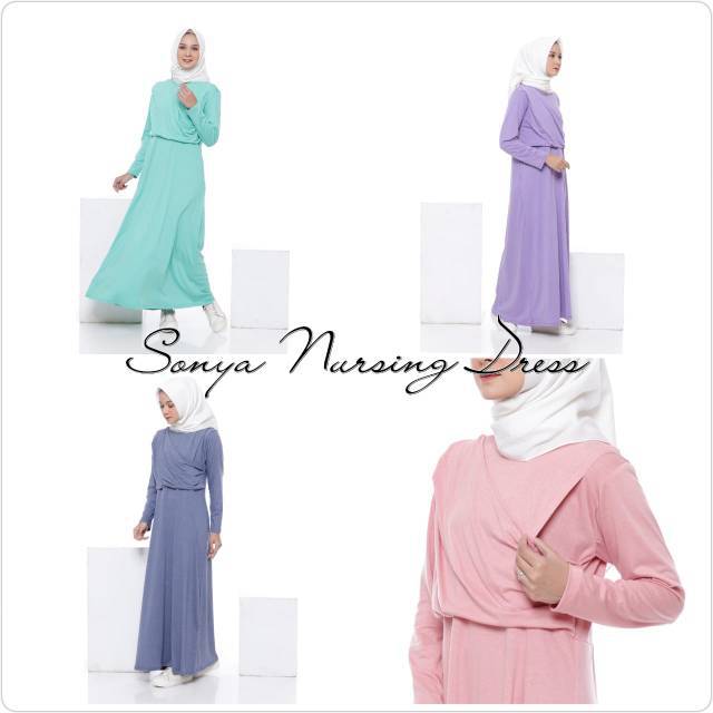 Baju Menyusui Sonya Nursing Dress by Nuratina