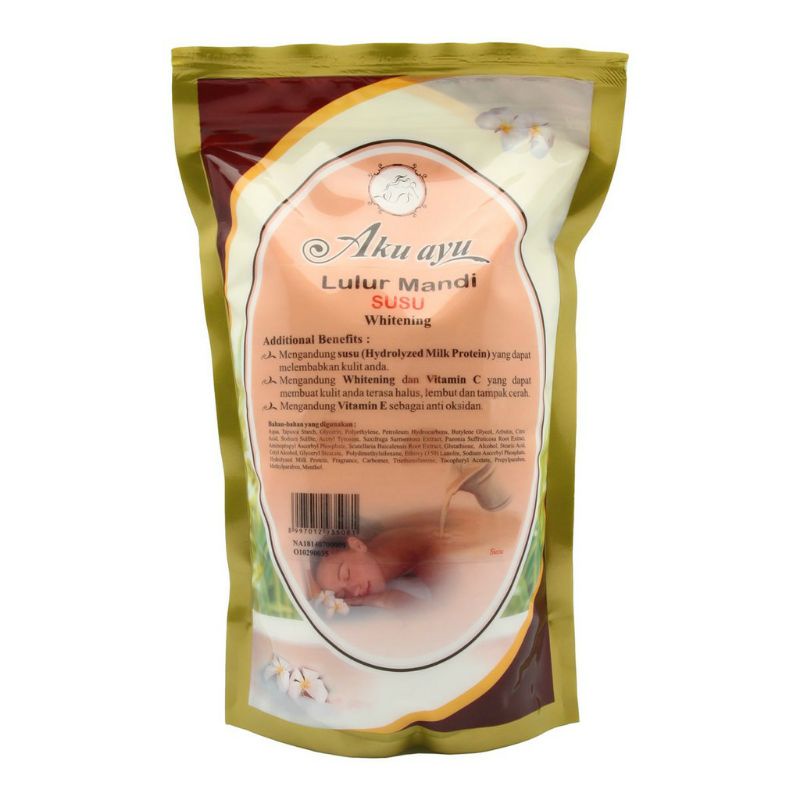 [NEW] AKU AYU LULUR MANDI WHITENING SCRUB 250gr 1000gr - ALL VARIAN/ BENGKOANG/ SUSU/ GREENTEA