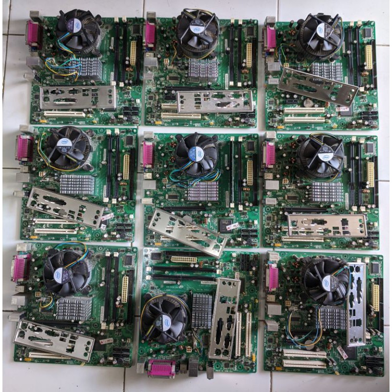 Paket motherboard socket 775 ddr3 core 2 duo ram 2gb