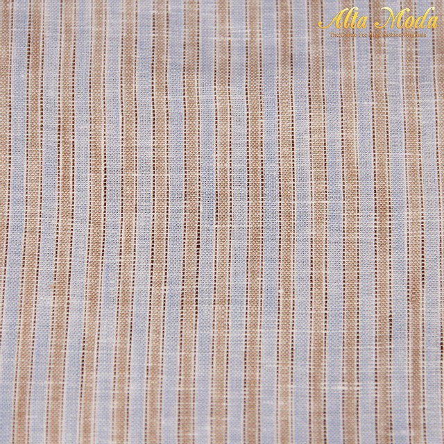 

Alta Moda Linen Arctic Blue Garis Cream (1M)