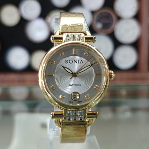 PROMO JAM TANGAN BONIA BNB10620-2217 SAPPHIRE GOLD JAM TANGAN WANITA ORIGINAL