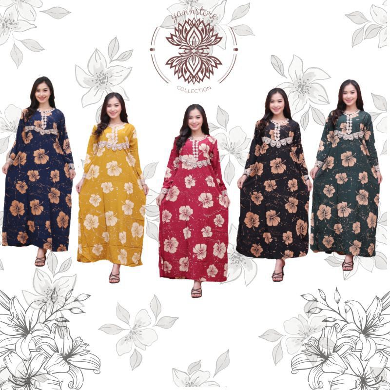 TERMURAH LONGDRES &amp; DASTER ARAB| RESLETING DEPAN | RAYON SUPER | RENDA MILO KAIN TEBAL GRID A