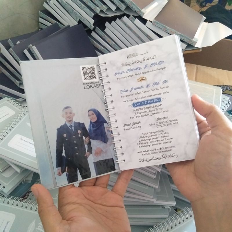 undangan nikah notebook