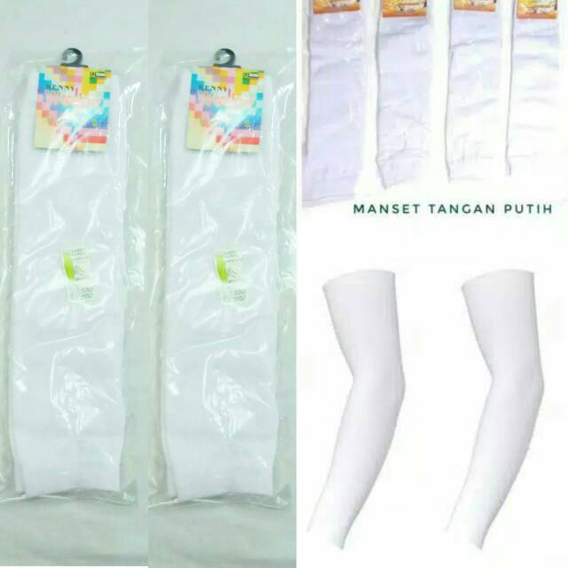 Handsock Putih Polos Manset Tangan Sekolah Murah