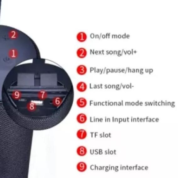 ☞ Speaker Bluetooth TG 113 Bluetooth Speaker portable mini TG113 ✿