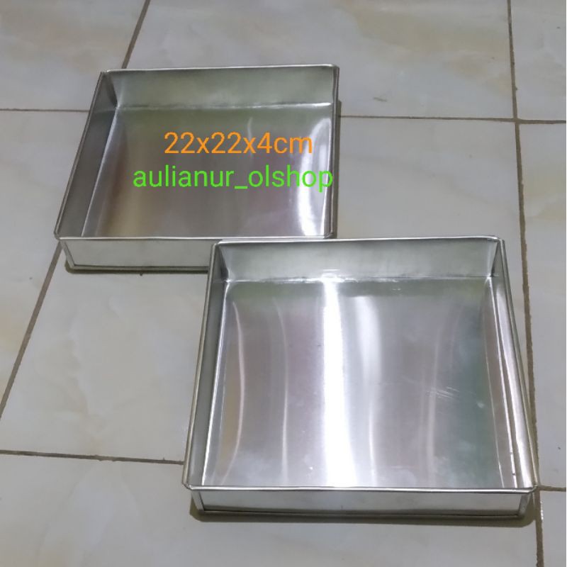 loyang kue 22x22 / loyang persegi 22x22  / loyang brownies 22x22