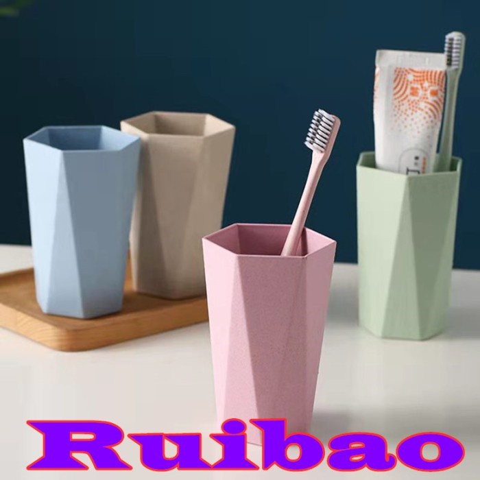 Ruibao Gelas Plastik Microwave Wheatstraw / Gelas Minum T035