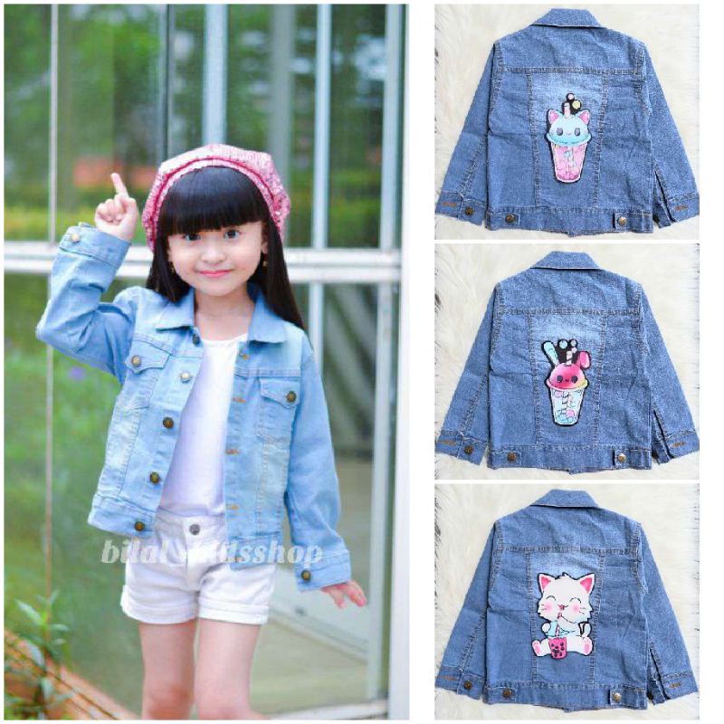 JAKET JEANS LED (NYALA)/JAKET JEANS ANAK