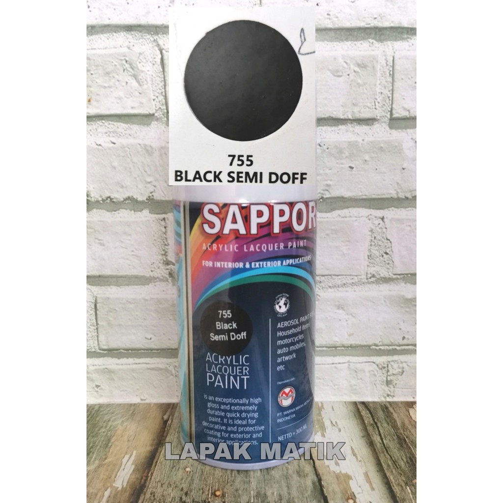 Pilok Sapporo BLACK SEMI DOFF 755 300mL