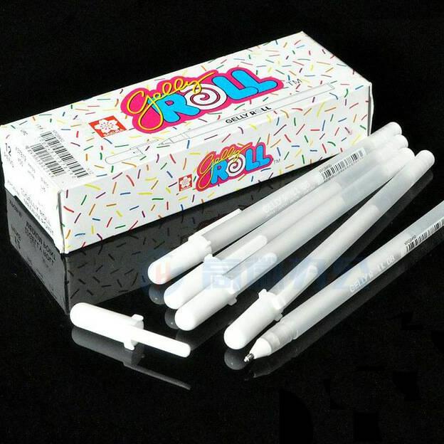 

[(BAYAR DITEMPAT) Sakura gelly roll white 0.5/0.8/1.0