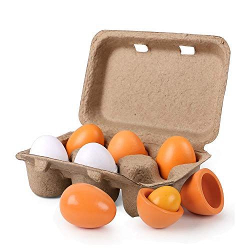 Wooden Eggs Toy/Mainan Telor/Telor Mainan/Mainan Masak"an