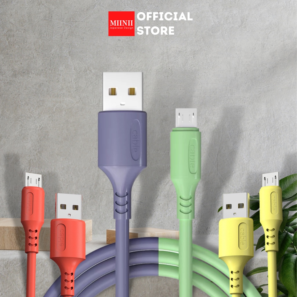 MIINII KM-06 Macaron Data Cable / Kabel Data Macaron V8 Micro USB Fast Charging