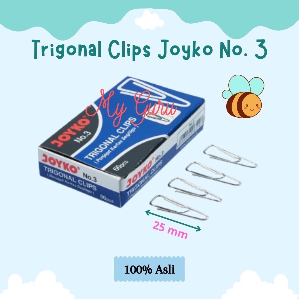 

[PAK KECIL] PAPER CLIP TRIGONAL NO. 3 JOYKO