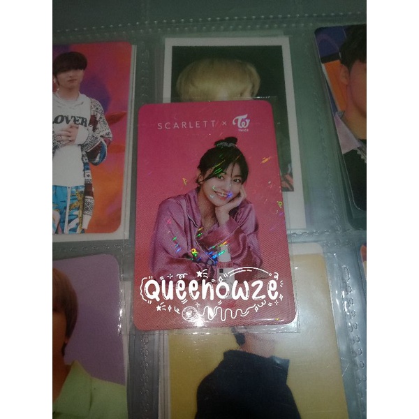 PC scarlett Jihyo Twice Photocard jihyo Twice Scarlett